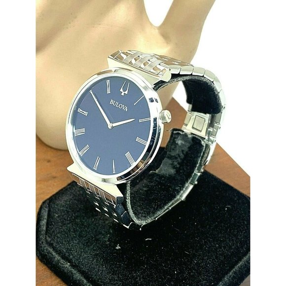 Bulova Men's Watch 96A233 Regatta Quartz Blue Dial Silver Tone Stainless Steel - Picture 2 of 13